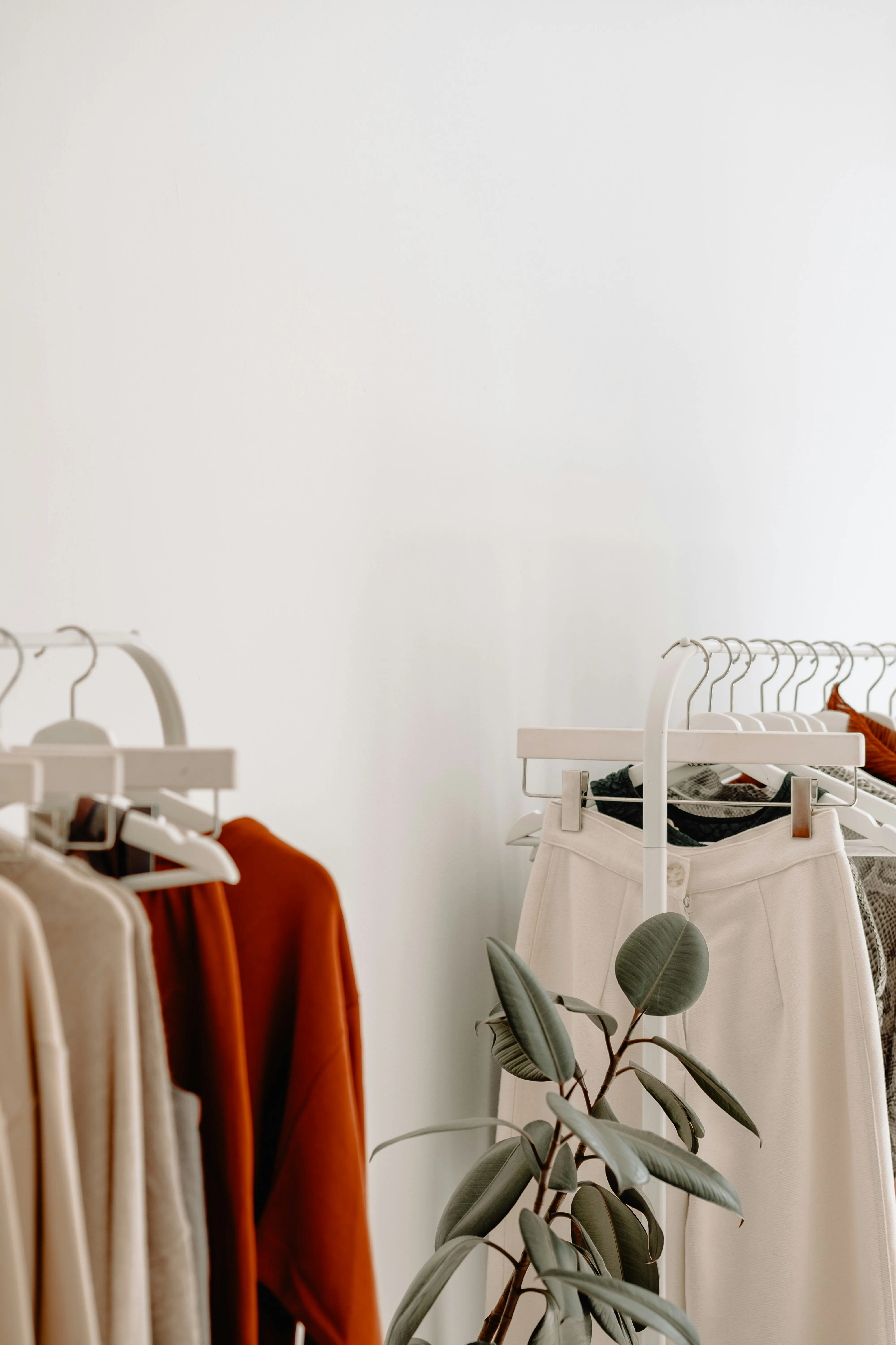 Organised wardrobe